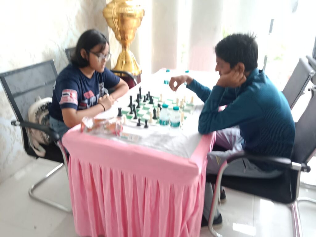 Chess competition in under-16 boys and girls category